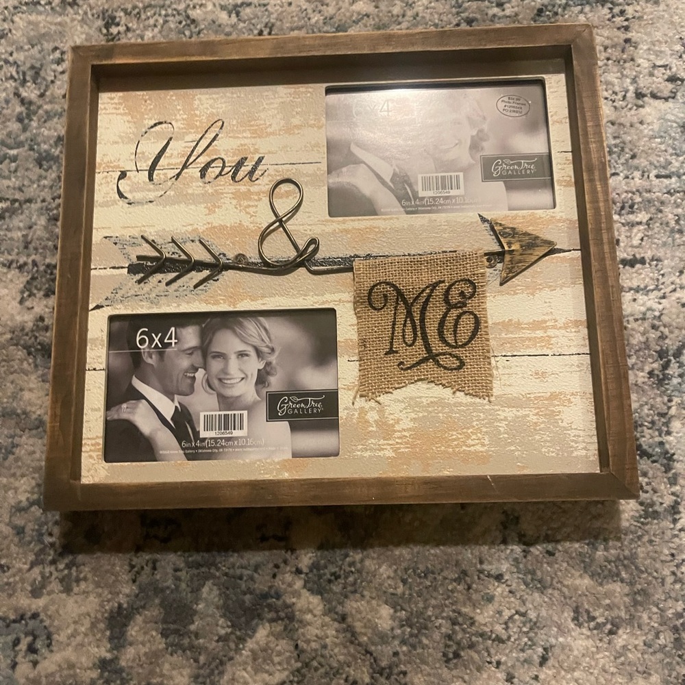You & Me wedding photo frame